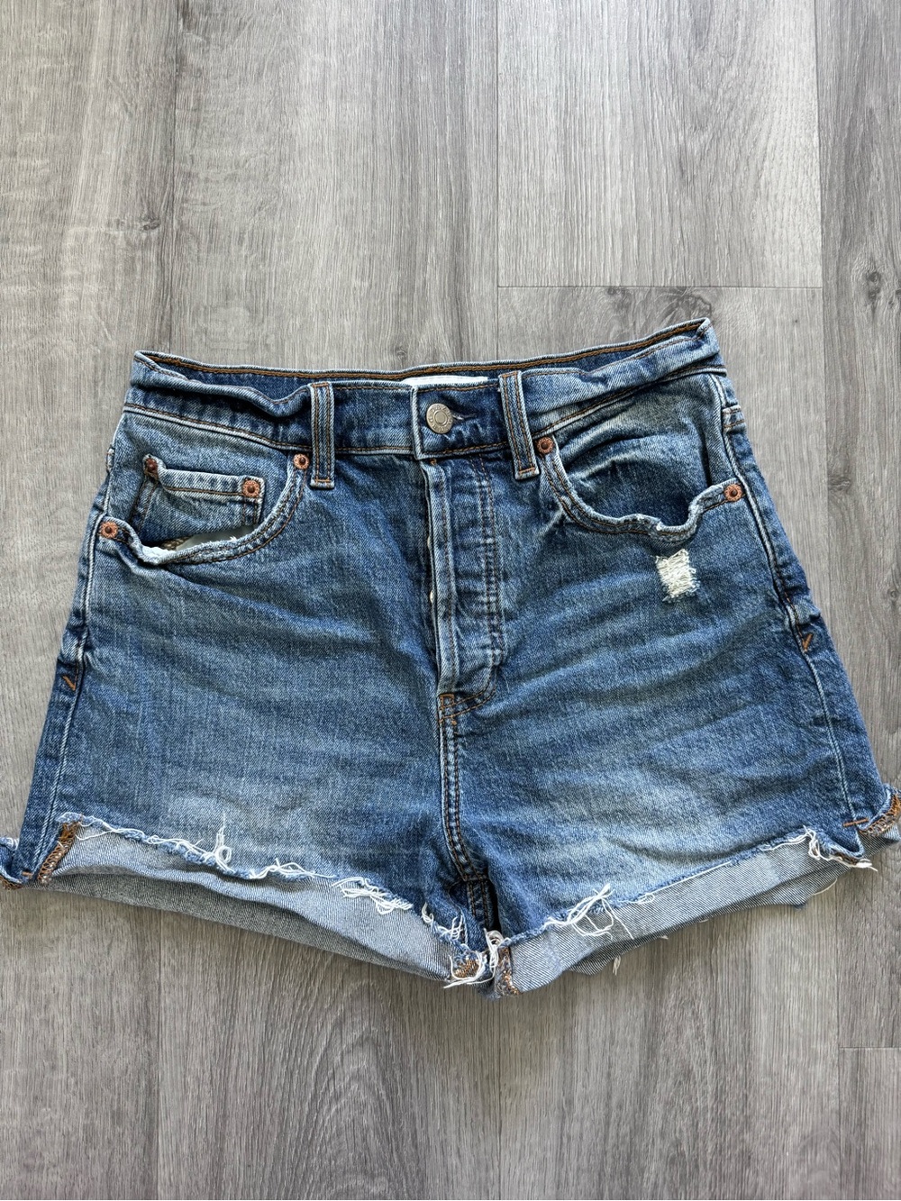 Daze Distressed Denim Cutoff Shorts